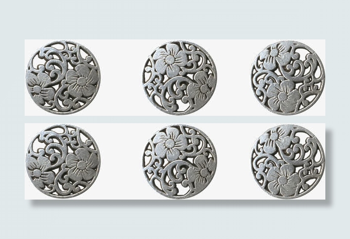 金属花纹扣子免抠