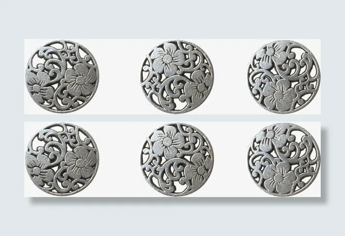 金属花纹扣子免抠