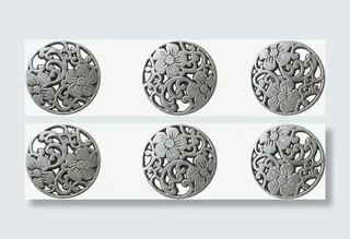 金属花纹扣子免抠