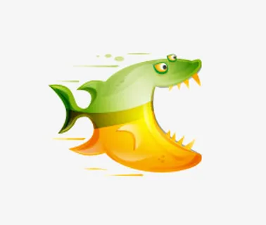 食人鱼卡通免抠