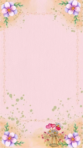 粉色春天踏春商业PSD分层H5背景素材高清