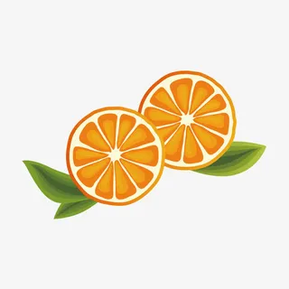 甜橙元素矢量免抠