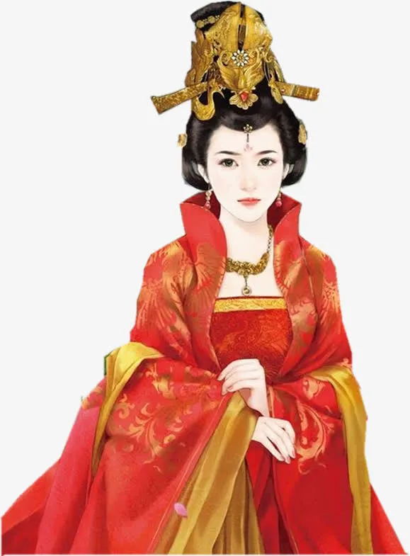 红衣公主皇后古风立绘免抠