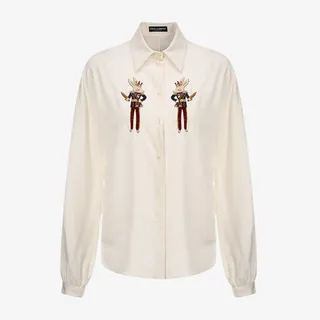 女士白色时尚休闲衬衫免抠