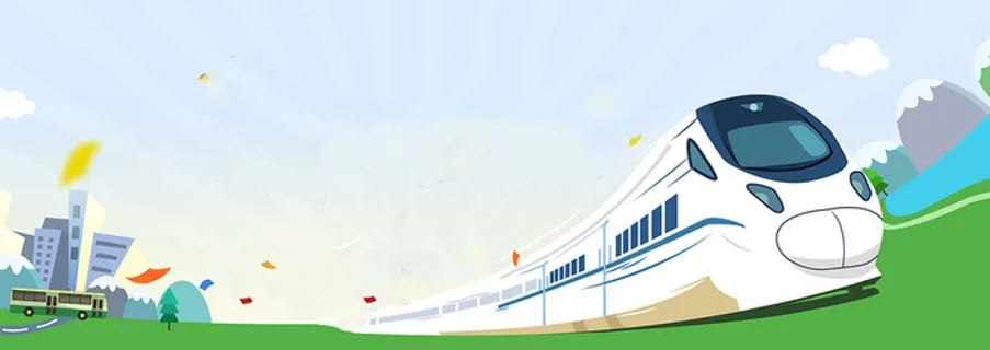 卡通国庆旅游手绘高清