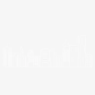 线条风城市建筑风景线谱免抠