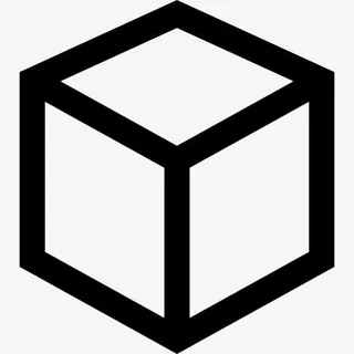 立方体的轮廓图标免抠