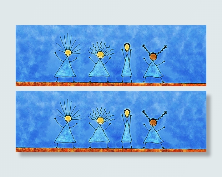 手绘唯美插画banner背景