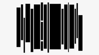 长方形几何碎片框免抠