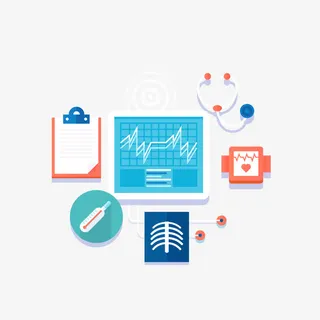 矢量内科检查仪器免抠