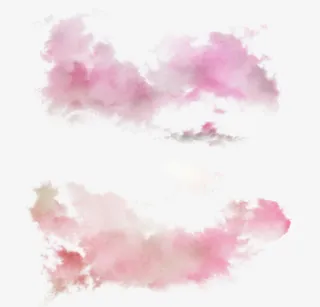 梦幻渐变彩色云免抠