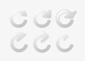 灰白渐变箭头图标免抠