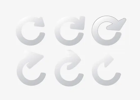 灰白渐变箭头图标免抠 灰白渐变箭头图标免抠