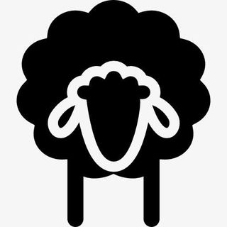 绵羊正面图标免抠