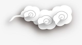 云，中国风，白色免抠