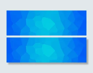 蓝色科技感海报免抠