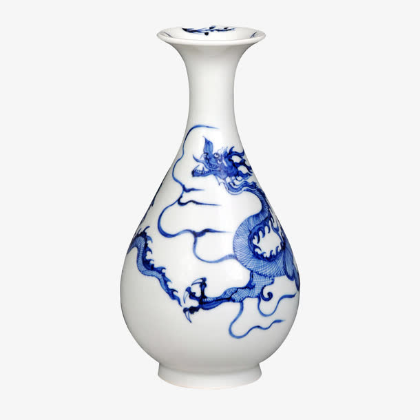 云纹花瓶免抠