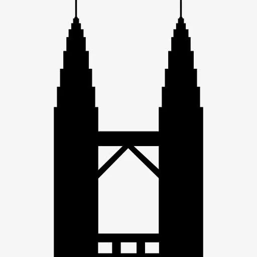 双子塔图标免抠