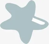 海星圆角五角星剪影免抠
