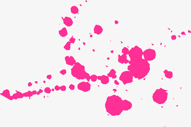 红色矢量笔刷素材图免抠