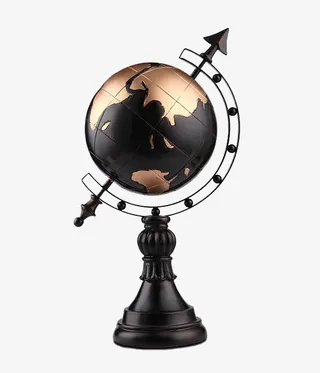 青铜色地球仪免抠