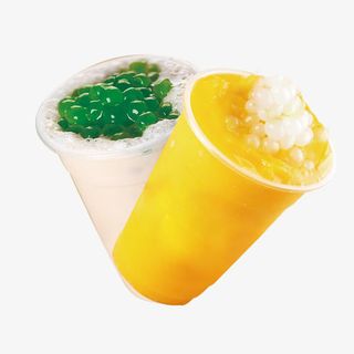 冬日靓饮双拼奶茶免抠