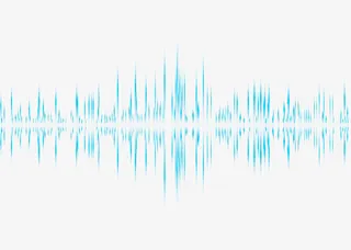 蓝色荧光心电图免抠