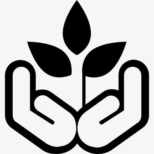 植物生长在手掌图标免抠