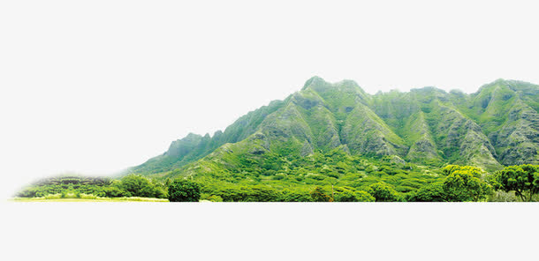 青山大山装饰图案免抠