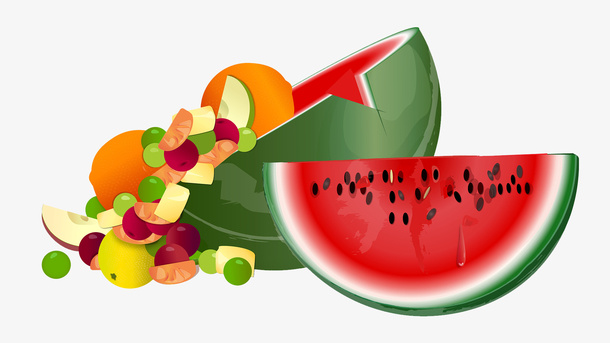 西瓜素材免抠
