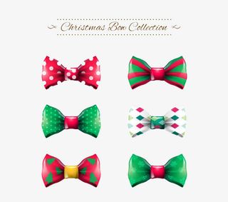 圣诞彩色蝴蝶节高清免扣素材免抠