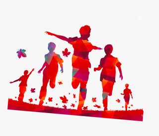 青春奔跑人物免抠