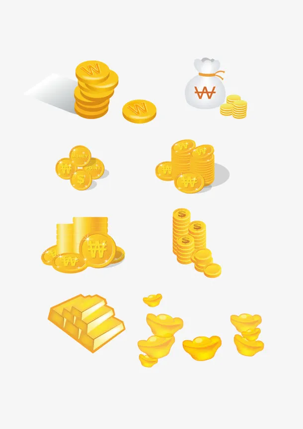 金币元宝图片下载免抠