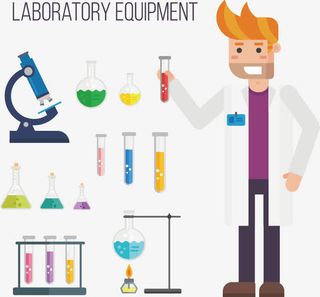 做实验矢量图免抠