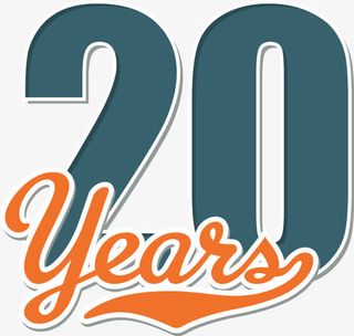 20周年标签免抠