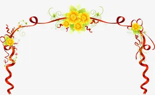 精美鲜花边框免抠