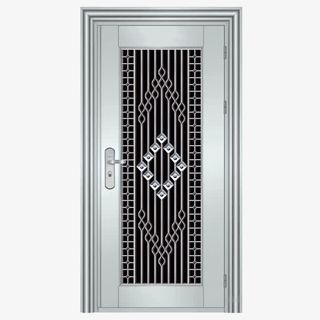 规则花纹的不锈钢门实物图PNG免抠