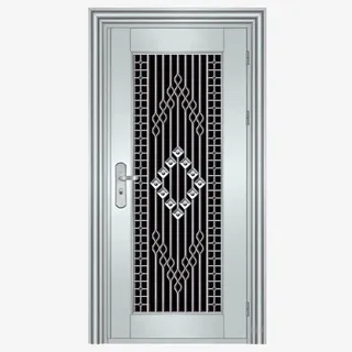 规则花纹的不锈钢门实物图PNG免抠