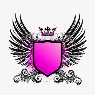 矢量图冷色调盾牌免抠