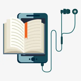 书本耳机音乐放松心情PNG下载免抠