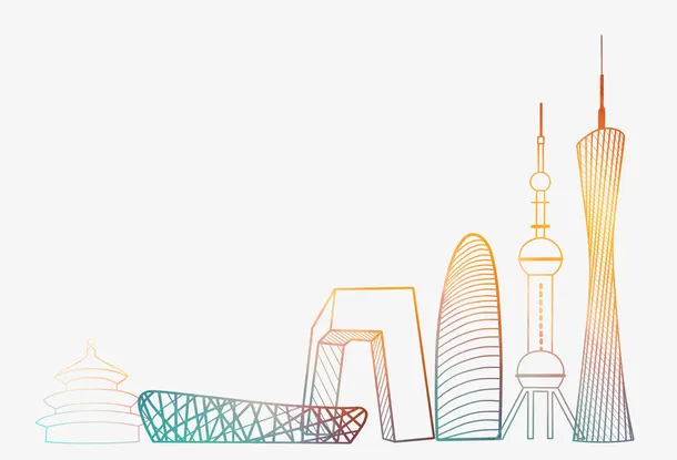 中国标志性建筑元素免抠