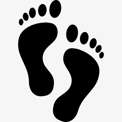 人类的足迹图标免抠图标元素