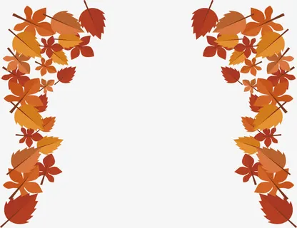 秋天枫叶边框免抠