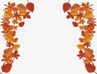 秋天枫叶边框免抠