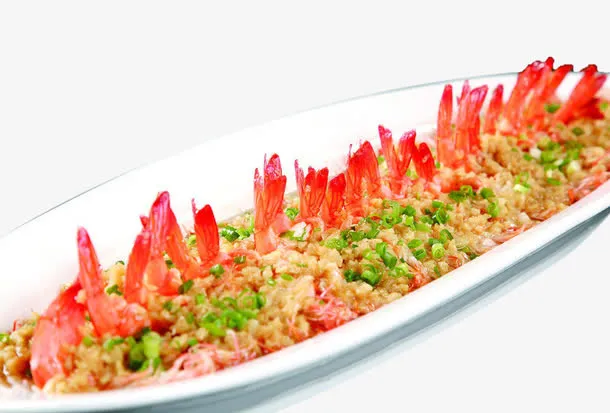 长盘肉末虾免抠