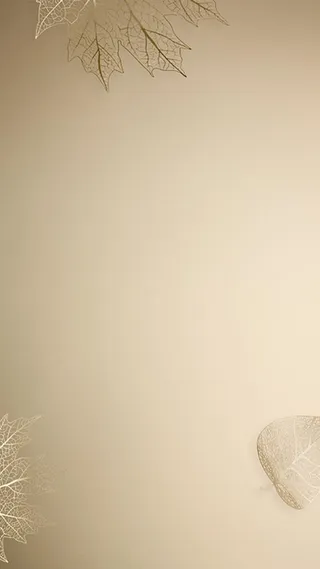 渐变金色树叶底纹h5背景图高清