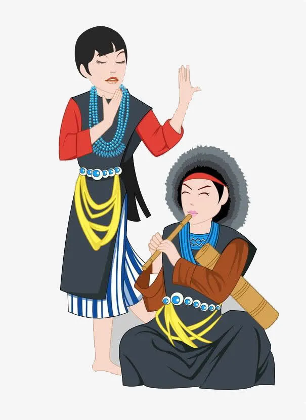 跳舞的傣族免抠