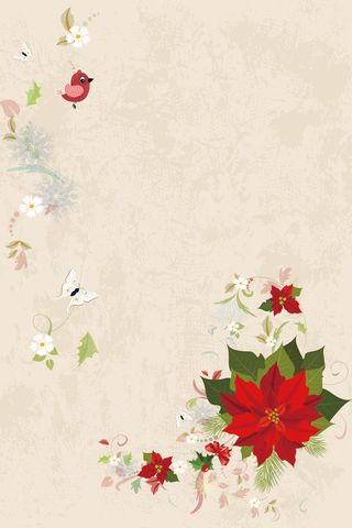 黄色矢量花鸟春天海报背景素材高清