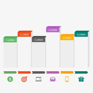 矢量PPT立体柱免抠