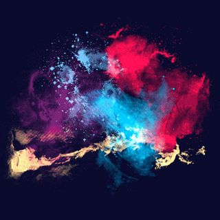 潮流喷墨烟雾背景矢量素材高清